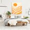 Golden Mountain Sunset by Modern Tropical  Wall Tapestry - Americanflat